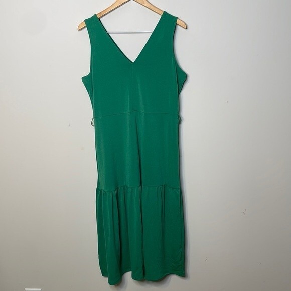 Banana Republic Sleeveless Tiered Midi Dress Medium - Picture 2 of 8